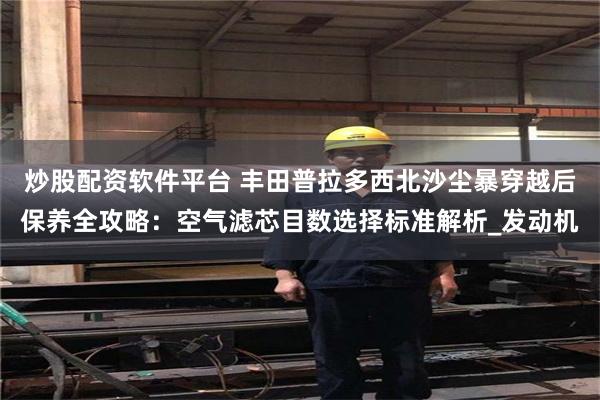 炒股配资软件平台 丰田普拉多西北沙尘暴穿越后保养全攻略：空气滤芯目数选择标准解析_发动机