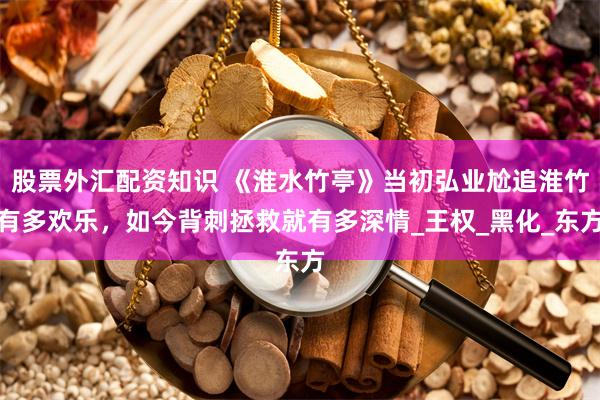 股票外汇配资知识 《淮水竹亭》当初弘业尬追淮竹有多欢乐，如今背刺拯救就有多深情_王权_黑化_东方