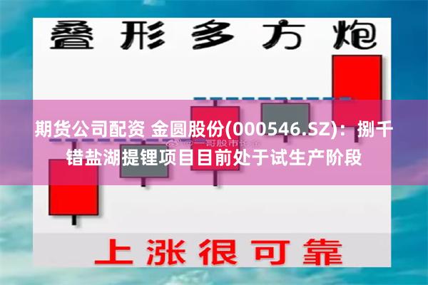 期货公司配资 金圆股份(000546.SZ)：捌千错盐湖提锂项目目前处于试生产阶段