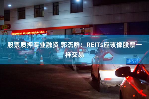 股票质押专业融资 郭杰群：REITs应该像股票一样交易